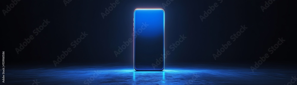 Poster a futuristic phone with a holographic ai assistant projecting from the screen, minimalist design, pe