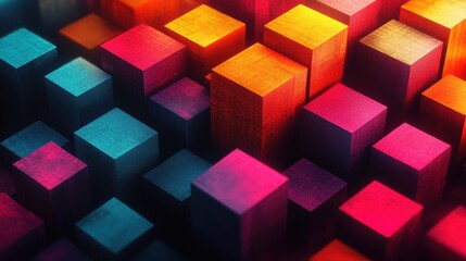 abstract background design modern pattern with cubes illustratio