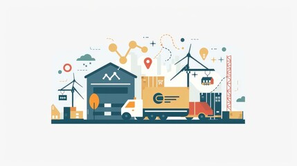 Modern Logistics and Supply Chain Illustrated