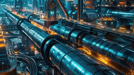 Pipeline Terminal: A central hub that controls the distribution of oil and gas, directing flow through pipeline networks to ensure a consistent supply to various regions.
