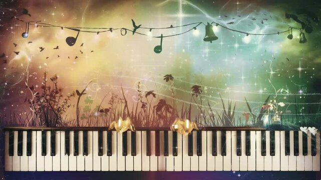Dreamy Lo-fi Loop Animation Relaxing Background. Assets were created with the help of an AI and then were manually modified and animated.
