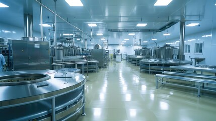 Fototapeta premium High-Tech Industrial Kitchen Facility