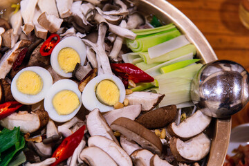 Korean hot pot, a Korean cuisine