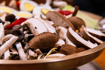 Korean hot pot, a Korean cuisine