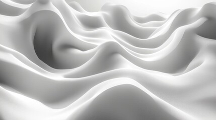 Obraz premium abstract white shape 3d rende