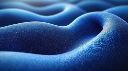 blue loop line 3d rende