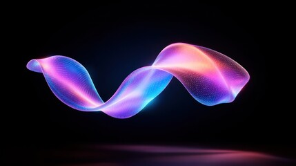 Abstract wave design with vibrant colors and smooth curves.