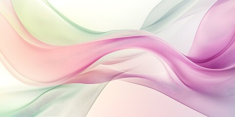 Abstract pastel flowing fabric waves.