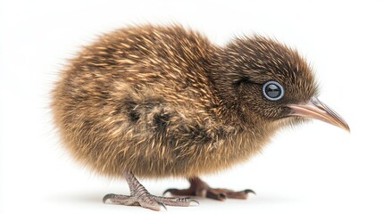 kiwi bird close up stock image isolated on a white background kiwi bird