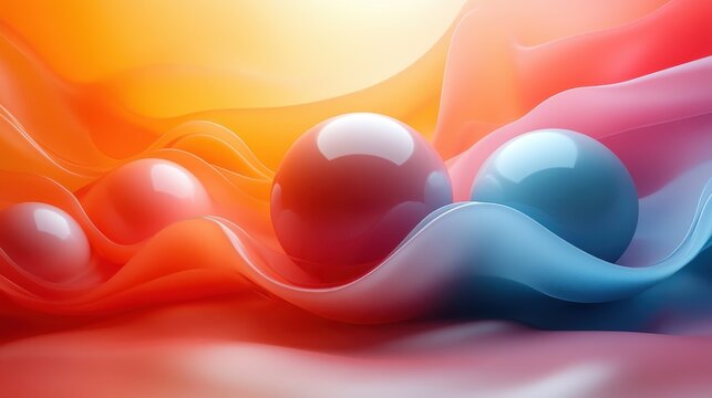 minimalist background design with an abstract spher