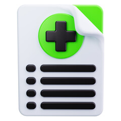 Obraz premium health insurance 3d render icons