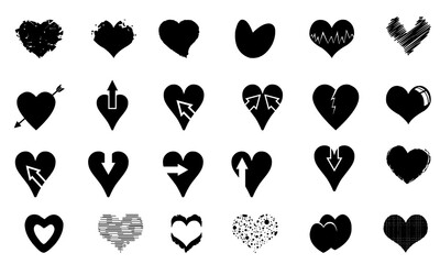 Love and heart icon collection