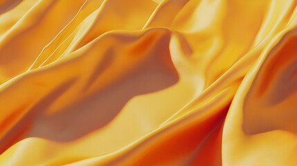 Obraz premium Golden Fabric Draped Softly Showing Texture and Light