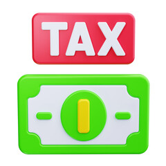 tax 3d render icons
