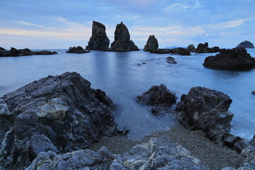 夕方の海上アルプス