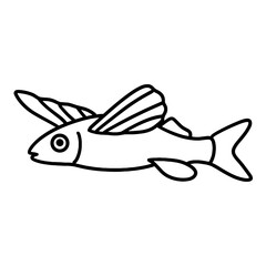 illustration of fish icon