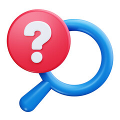 search 3d render icons