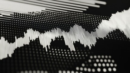 Close-up of digital stock market screen showing dividend stock graph with green upward trend line,symbolizing financial growth and investment success 