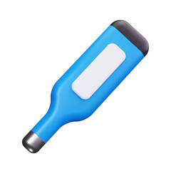thermometer 3d render icons
