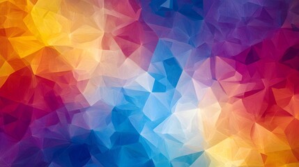 Obraz premium Abstract Colorful Geometric Triangular Pattern Design