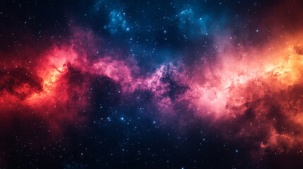 Obraz premium universe showcasing awe-inspiring outer space beauty featuring planets stars cosmic nebulae and blurred spaceship symbolizing exploration infinity and mystery