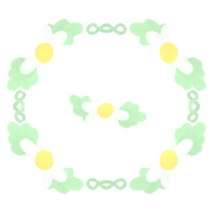 Isolated flower drawing on white background Beautiful flower decorative vector illustration