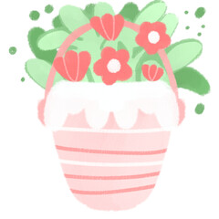 Isolated flower drawing on white background Beautiful flower decorative vector illustration. 