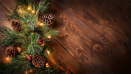 Festive Evergreen Glow Background