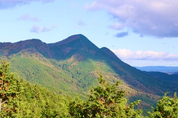 Fototapeta premium 鳥見山展望台からの眺望・鳥見山公園 （奈良県・宇陀市）