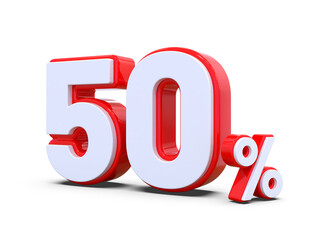 50 percent red offer in 3d