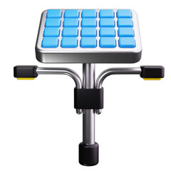 street light 3d render icons