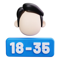 adult 3d render icons