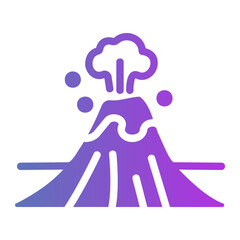 Fototapeta premium eruption Gradient icon