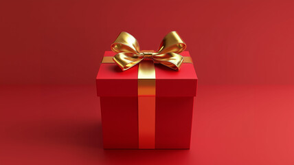 Obraz premium red gift box