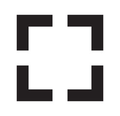 Maximize and minimize screen buttons icon set. Full screen enter and exit sign collection. Arrow mark icons. Scalability icons in flat style for web site, UI, mobile app. Vector illustration