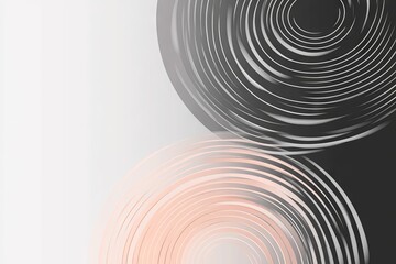 Fototapeta premium Abstract Swirling Circles in Pink and Black Hues