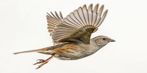 Fototapeta premium Full Body Isolate of a Dunnock Bird