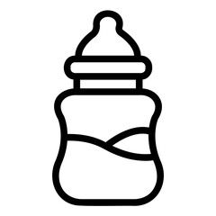 baby bottle Line Icon