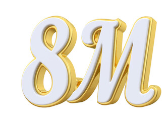 8M Follow Gold 