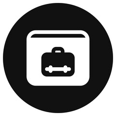 Obraz premium Editable job search, website, briefcase, online portfolio vector icon. Business, work, office. Part of a big icon set family. Perfect for web and app interfaces, presentations, infographics, etc