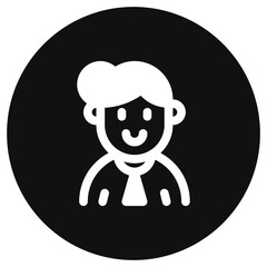 Editable housewife with bun hairstyle avatar vector icon. User, profile, identity, persona. Part of a big icon set family. Perfect for web and app interfaces, presentations, infographics, etc