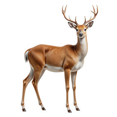 Obraz premium A deer close-up isolated on white background - animal generation -