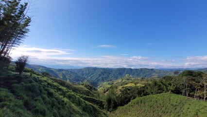 Naturaleza: en cielo azul