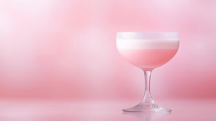 Sipping on a contemporary pastel cocktail with a mesmerizing ombre effect, shimmering light, and reflections.