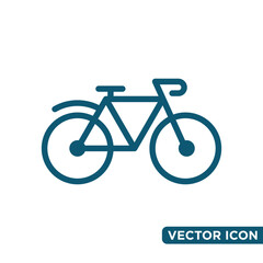 Fototapeta premium Minimalist Bicycle Icon Design Template 