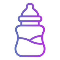 Fototapeta premium baby bottle Gradient icon