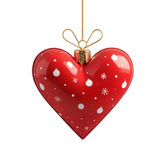 red heart isolated on white Transparent background