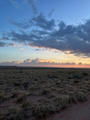 sunset in the mountains