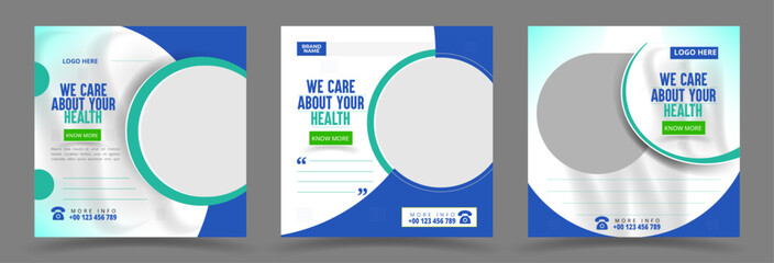 Medical healthcare social media post. Suitable for social media, websites, flyers, and banners.