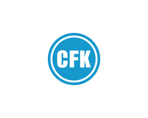 CFK logo design vector template. CFK